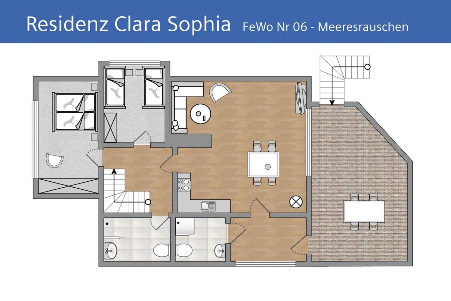 Ferienwohnung Meeresrauschen In Der Residenz Clara Sophia بينز المظهر الخارجي الصورة